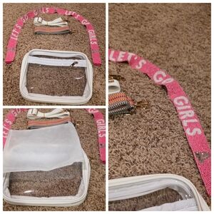 NWT Stadium Clear Crossbody Bag. Comes with 3 interchangeable straps.